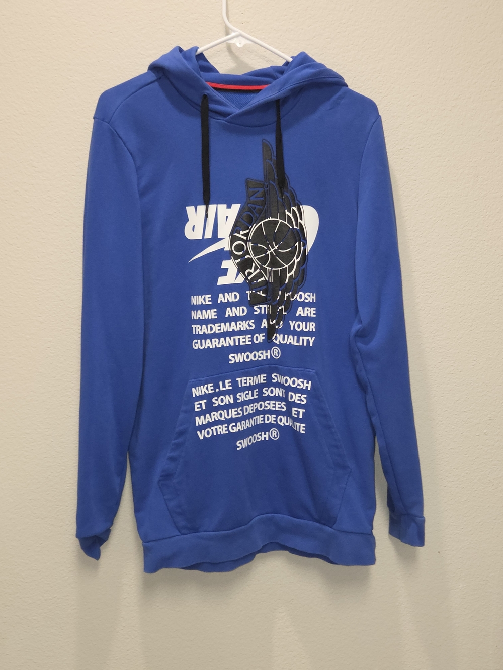 Nike Blue Graphic Hoodie Sweatshirt for Men